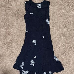 Reformation Blue and White Paisley Midi Dress